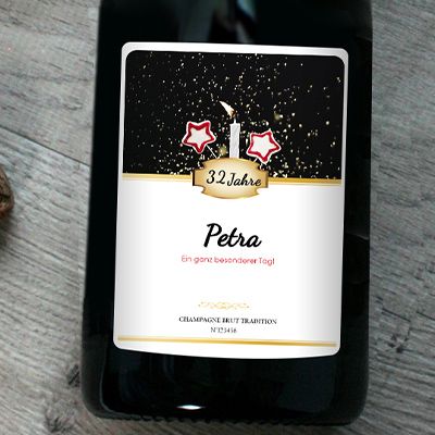 Personalisierter Champagner Geburtstag