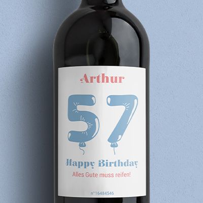 Bordeaux Weinflaschen - Kollektion Geburtstags-Luftballons