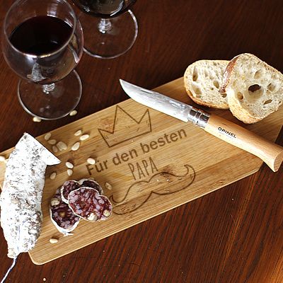 Personalisierbares Schneidebrett - Tapas König