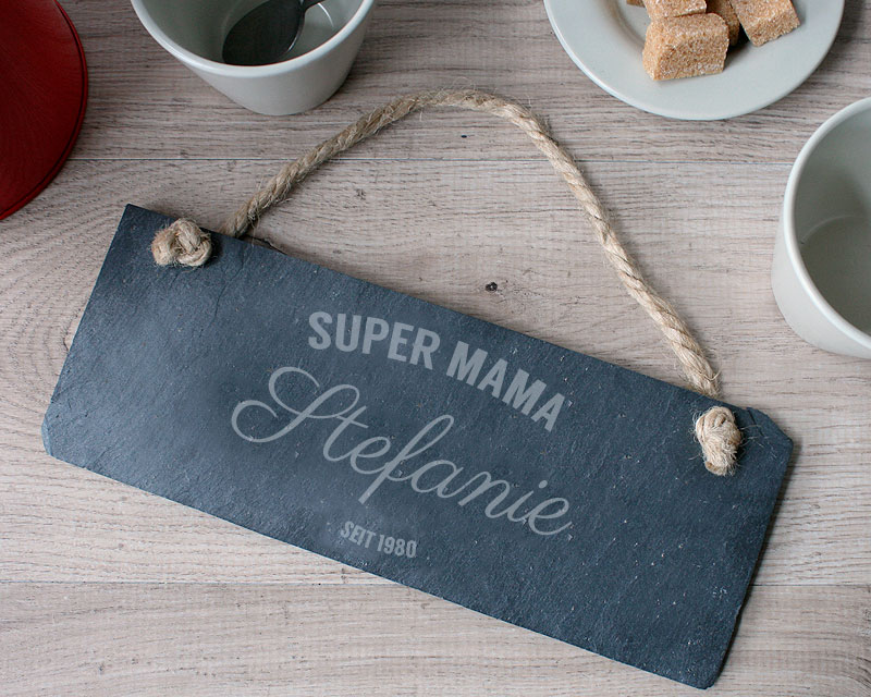 Personalisiertes Türschild - Vintage Mama