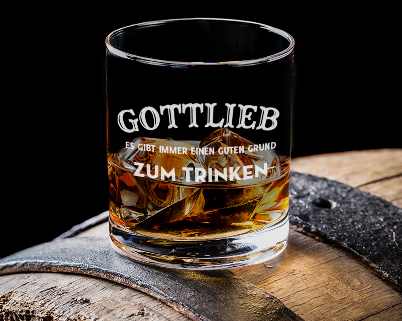 Bild 1 des Produkts Personalisierbares Whiskyglas - Ein Guter Grund zum Trinken anzeigen