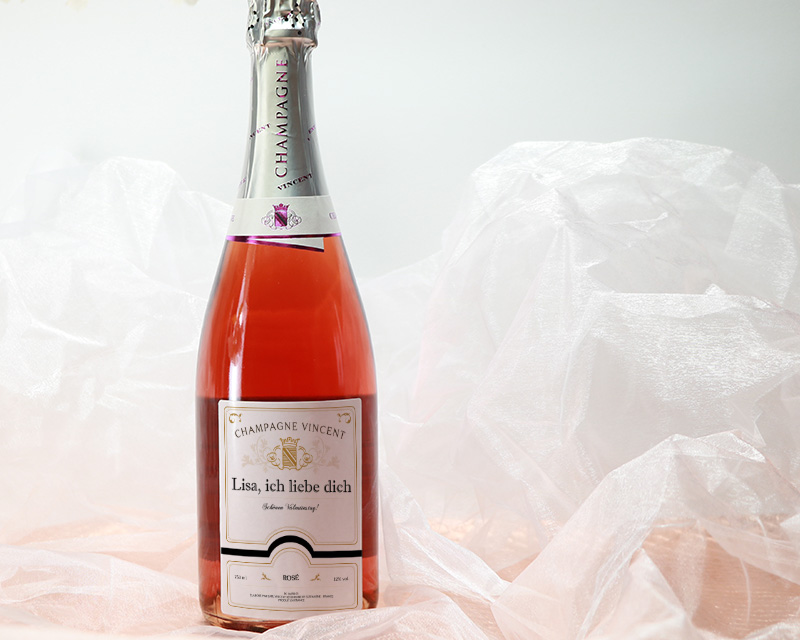 Bild 4 des Produkts DUO Helium-Ballon und Personalisierbarer Rosé-Champagner anzeigen