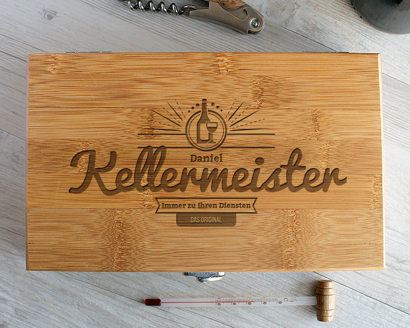 Personalisierbares Wein-Geschenkset - Kellermeister