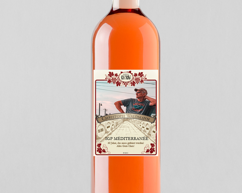 Flasche Roséwein Bordeaux AOC - Foto Klassisch