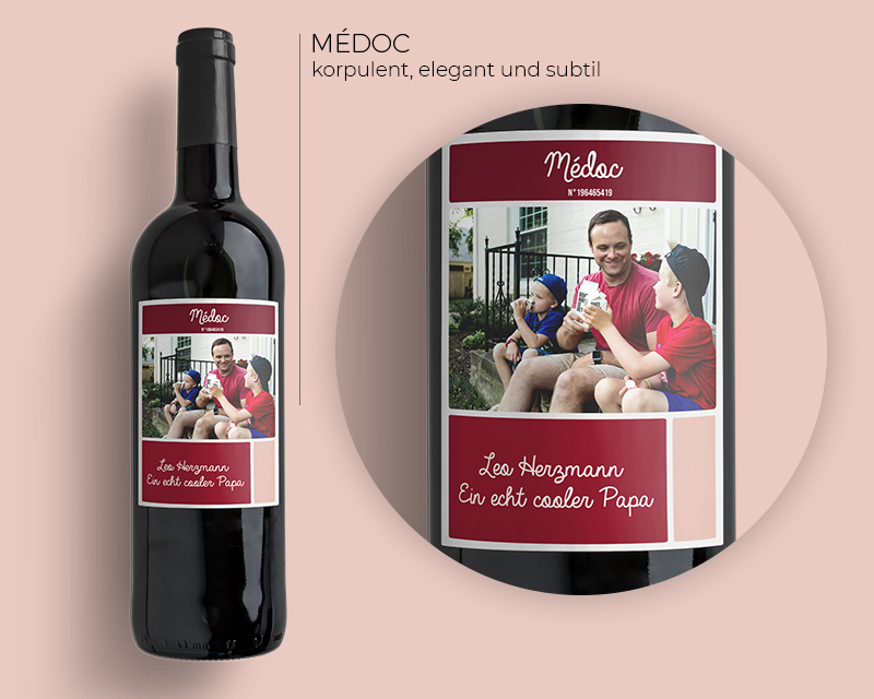 Bild 3 des Produkts Bordeaux-Weinflaschen Foto Eleganz anzeigen