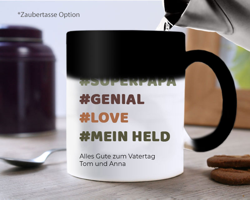 Personalisierte Tasse - Hashtag - Firma