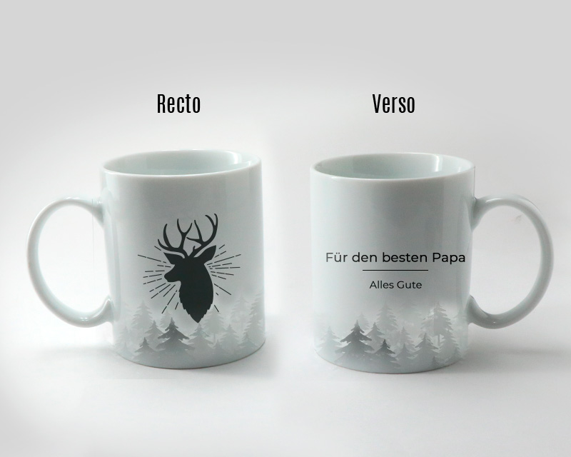 Personalisierbare Tasse - Hirsch