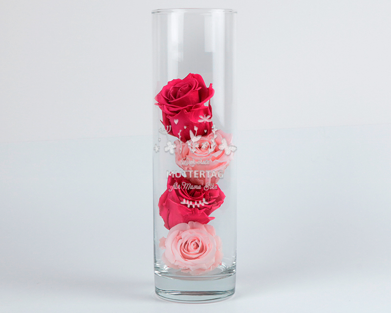 Bild 3 des Produkts Personalisierbare Vase mit Gravur - Kollektion Erster Muttertag anzeigen