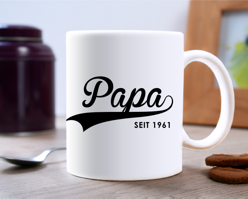 Bild 1 des Produkts Personalisierte Tasse - Papa seit anzeigen