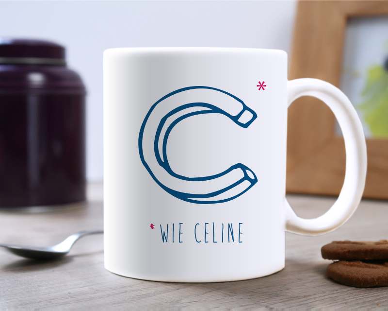 Personalisierte Tasse - Initiale