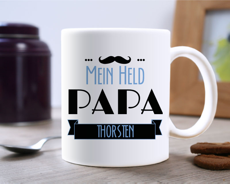 Personalisierte Tasse - Papa Retro