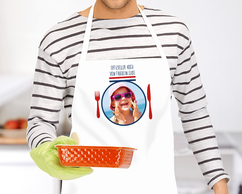 Bild 1 des Produkts Personalisierte Schürze Bester Chefkoch anzeigen