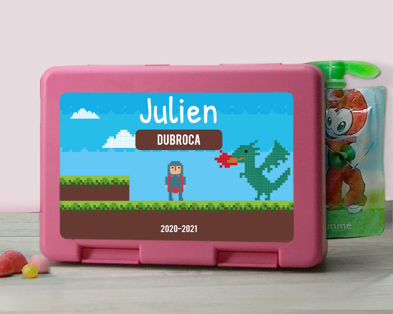 Personalisierbare Brotdose - Retro Videospiel - Ausführung für Jungen