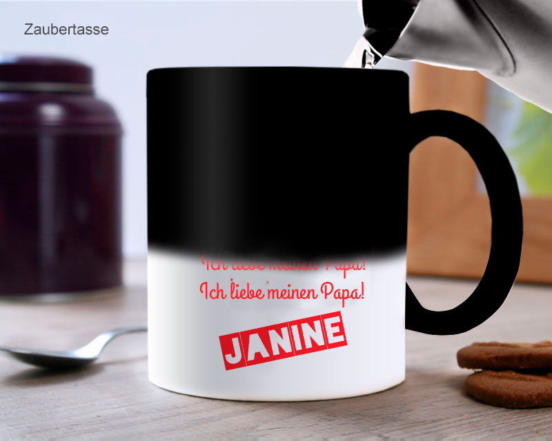 Personalisierte Tasse - "Ich liebe meinen Papa"