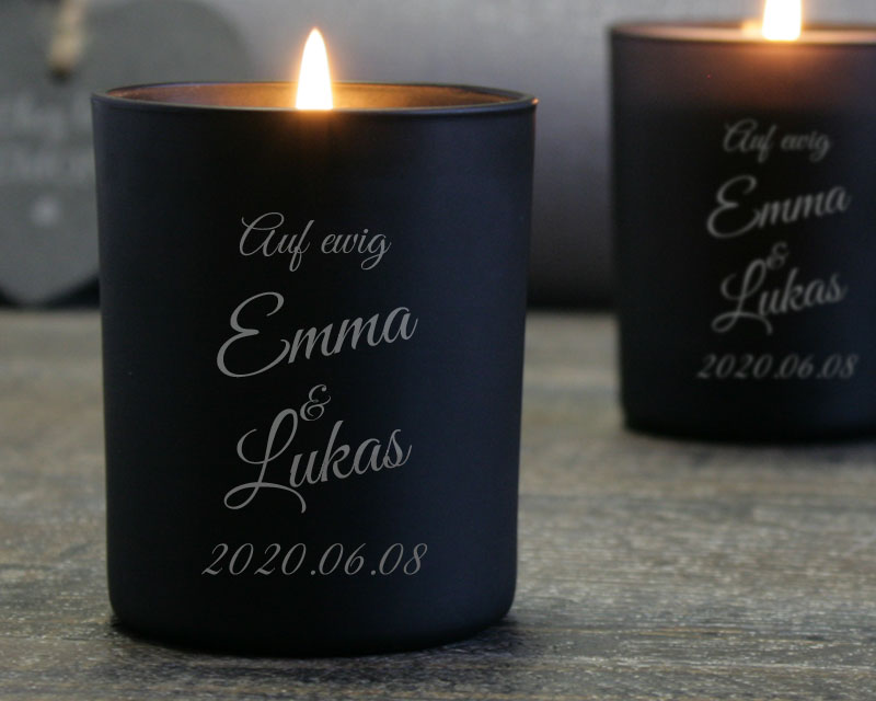 Bild 1 des Produkts Personalisierbare Kerze - Hochzeit anzeigen