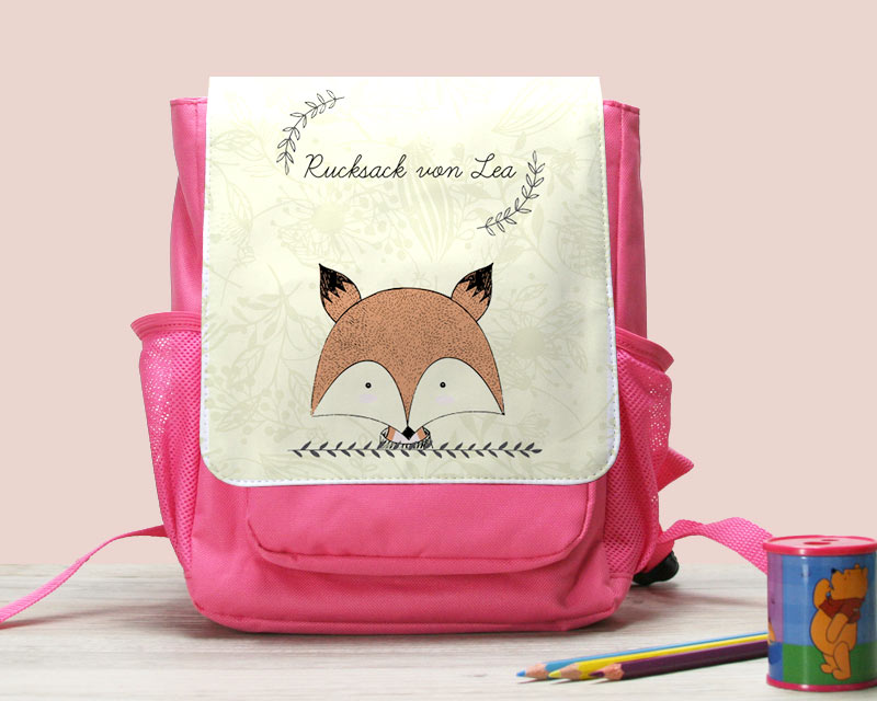 Personalisierbarer Rucksack für Kinder - Fuchs