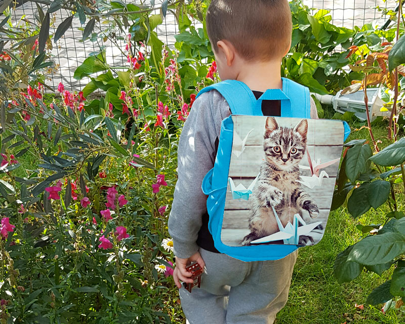 Rucksack blau Foto