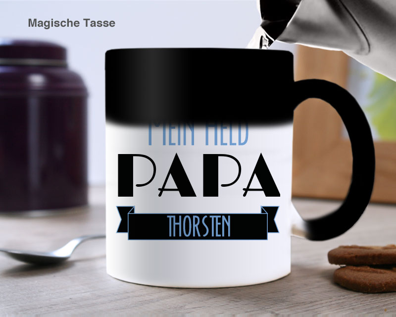 Personalisierte Tasse - Papa Retro