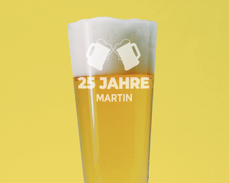 Personalisierbares Bierglas Flöte - Feierabend