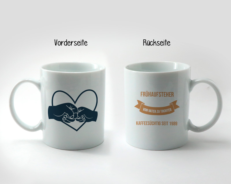 Personalisierte Tasse - Von Vater zu Sohn - Tochter