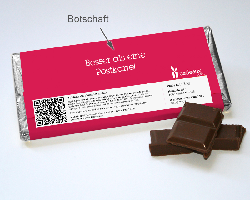 Bild 2 des Produkts Tafel Schokolade mit Foto anzeigen