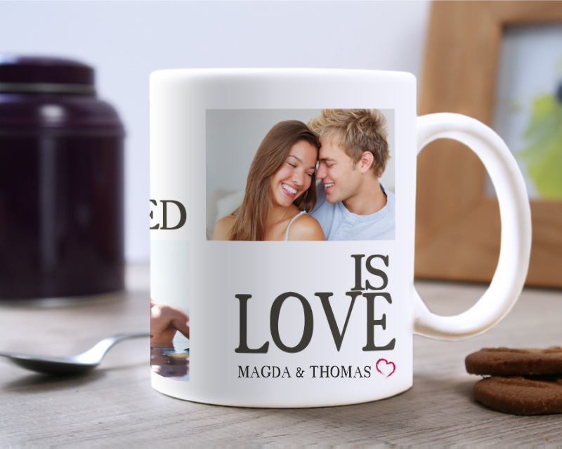 Personalisierte Foto-Tasse - All we need is Love