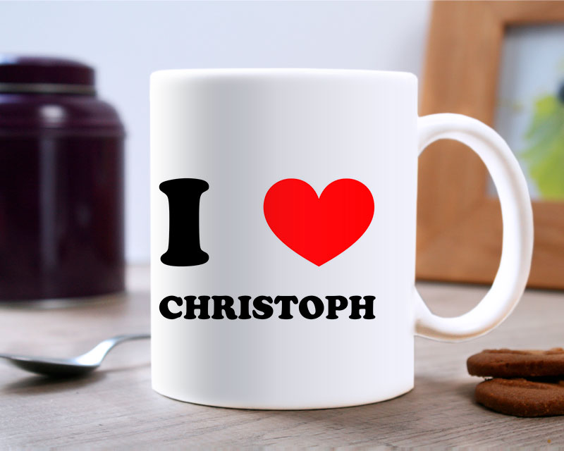 Personalisierte Tasse - I Love