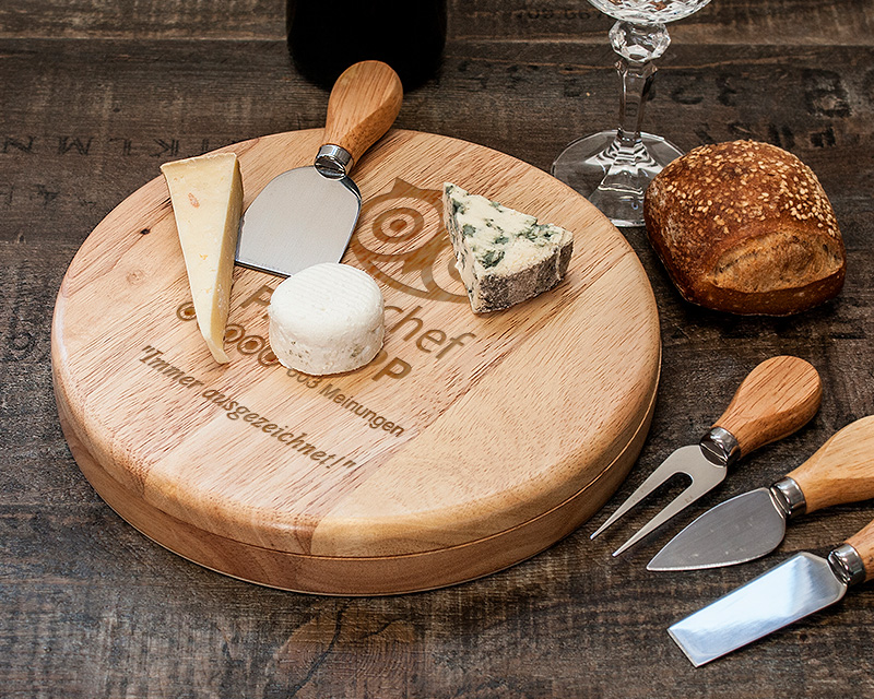 Bild 2 des Produkts Käsebrett mit Käsemessern - Sterneküche anzeigen