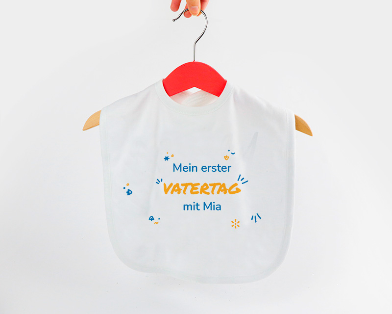 Bild 2 des Produkts Personalisierbares Baby-Lätzchen - Erster Vatertag anzeigen