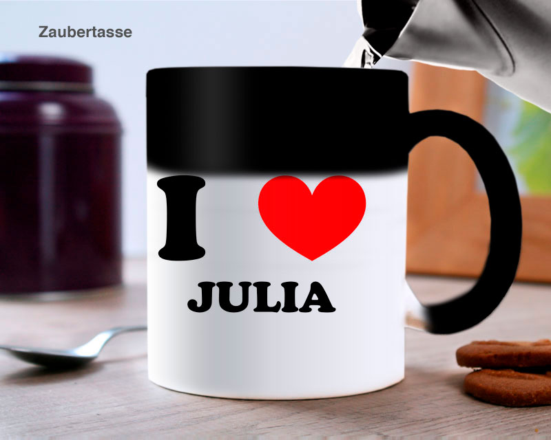 Personalisierte Tasse - I Love