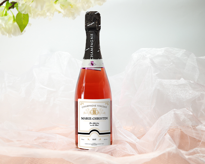 Personalisierbarer Rosé-Champagner - Klassisch