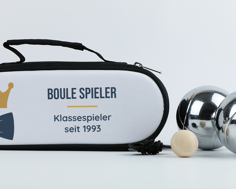 Bild 2 des Produkts Personalisierbare Boule-Tasche 3er-Set - Papa Royal anzeigen