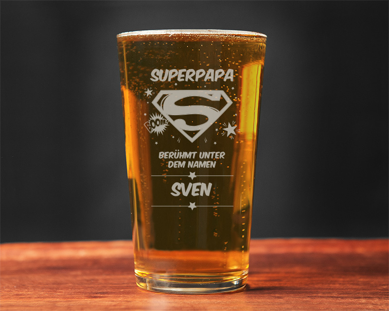 Bierglas Super Papa