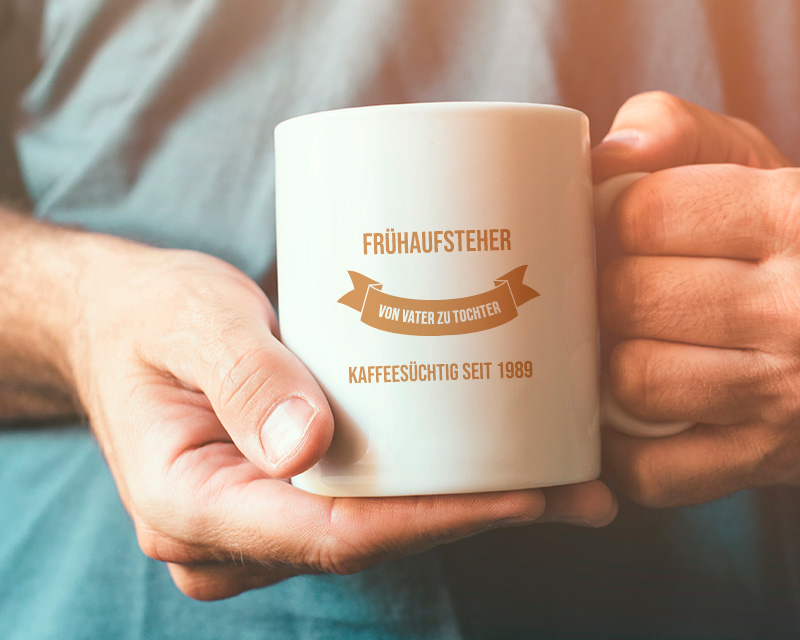 Personalisierbare Tasse - Von Vater zu Sohn - Tochter