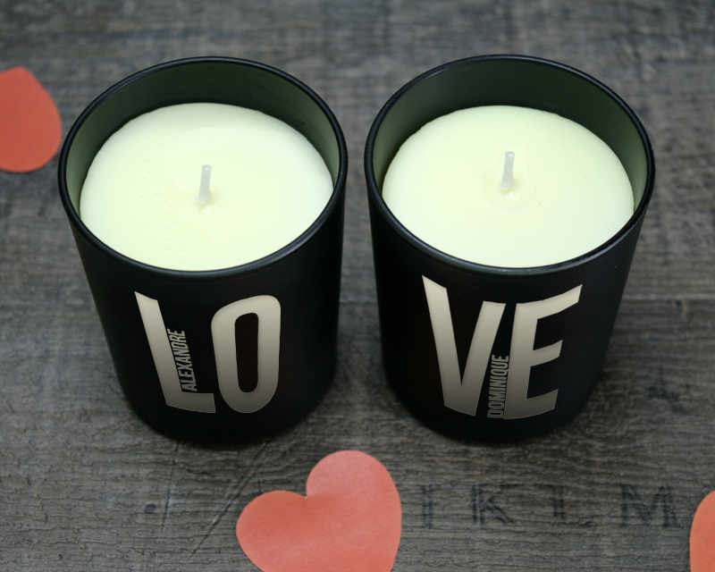Bild 3 des Produkts 2er-Set personalisierbare Kerzen - LOVE anzeigen