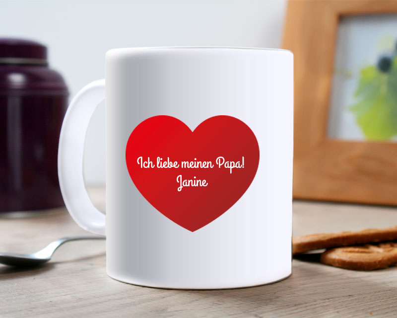 Personalisierte Tasse - "Ich liebe meinen Papa"