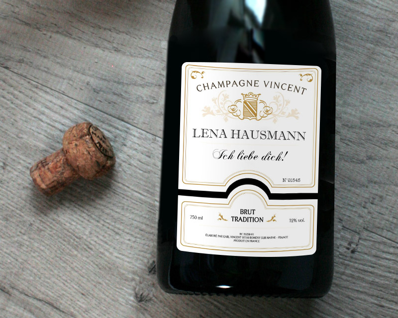 Personalisierter Champagner mit Ihrem Namen