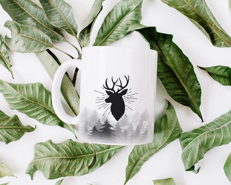 Personalisierte Tasse - Hirsch