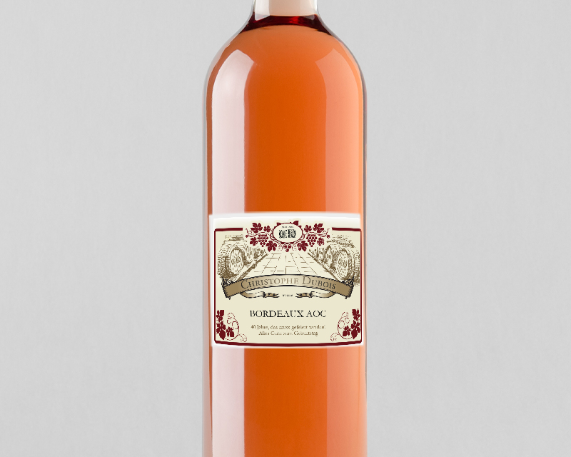Flasche Roséwein Bordeaux AOC - Klassisch