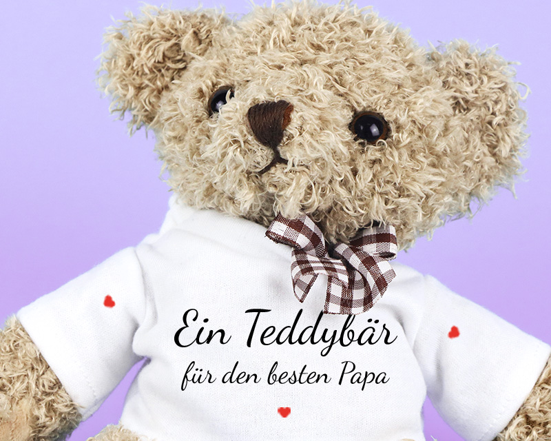 Personalisierbarer Teddybär - Liebesbotschaft