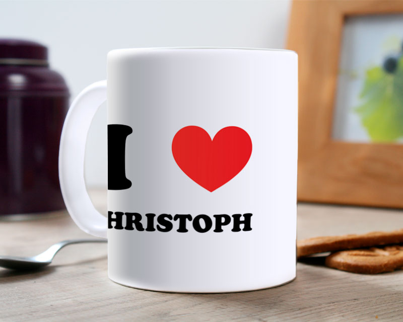 Personalisierte Tasse - I Love