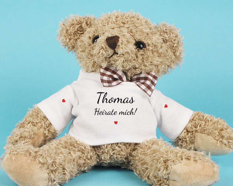 Bild 1 des Produkts Personalisierbarer Teddybär - Liebesbotschaft anzeigen
