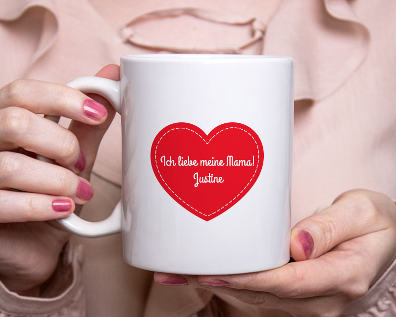 Personalisierte Tasse - "Ich liebe meine Mama"