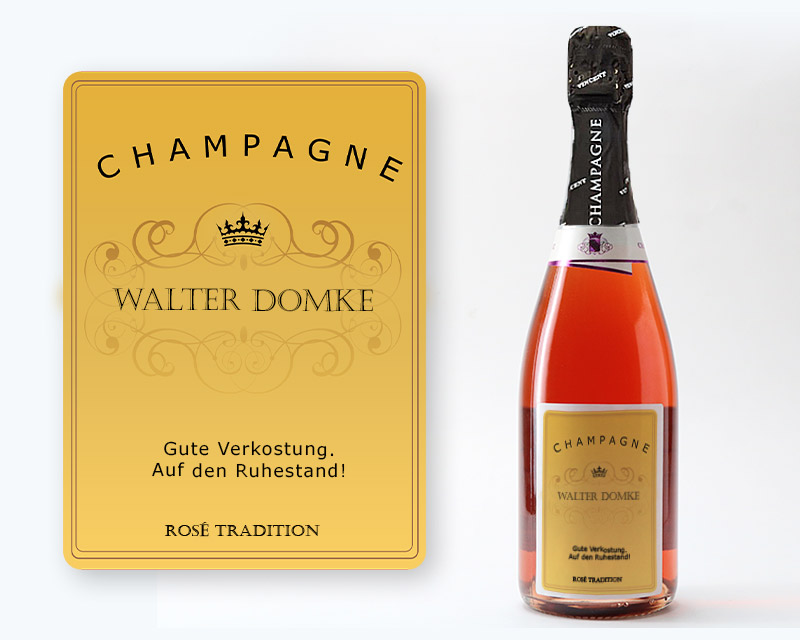 Personalisierbarer Rosé-Champagner - Royal