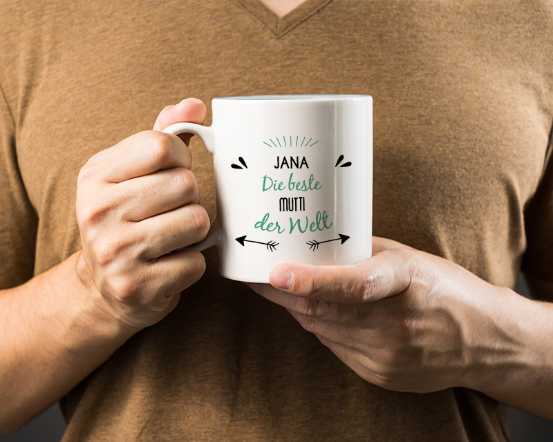 Personalisierte Tasse - Positive Botschaft