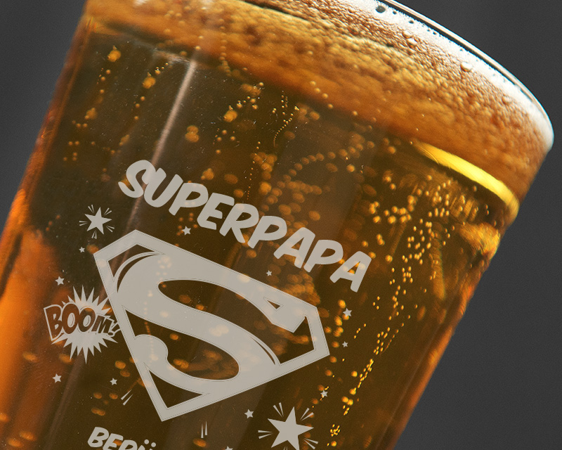 Bierglas Super Papa