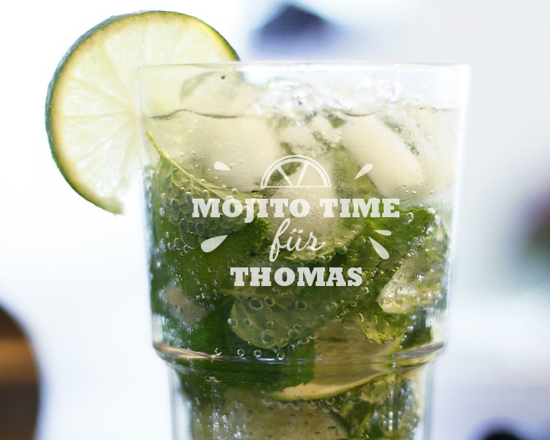 Personalisierbares Mojito-Glas - Summer