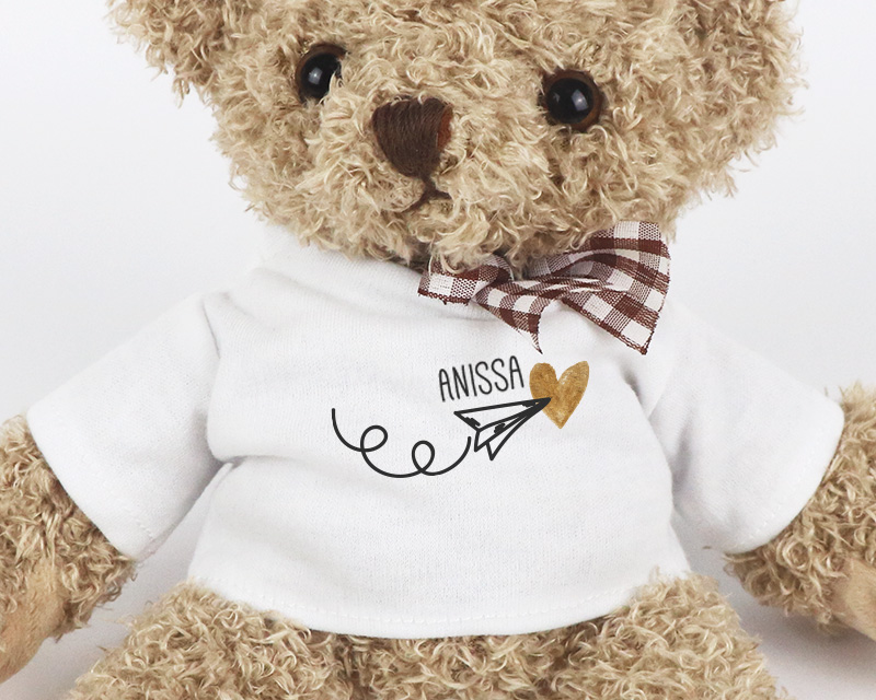 Personalisierbarer Teddybär - Flieger deines Herzens