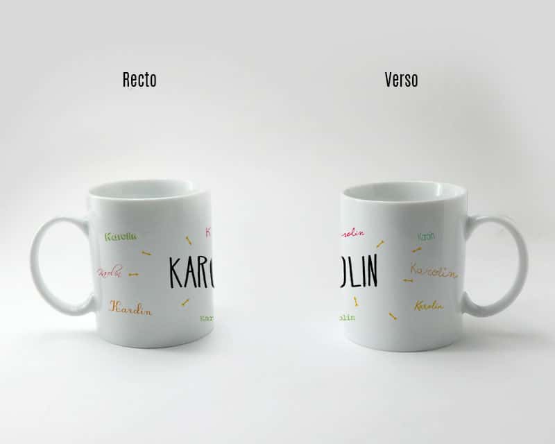 Personalisierte Tasse - Vornamen