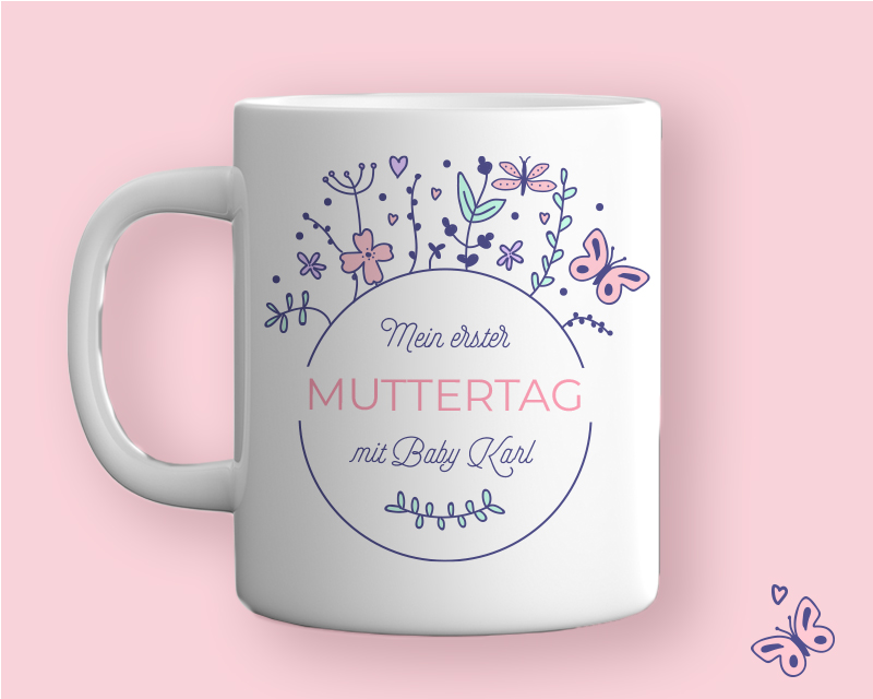 Bild 3 des Produkts Personalisierte Tasse - Erster Muttertag anzeigen